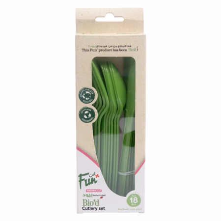 Bio-Cutlery set green
