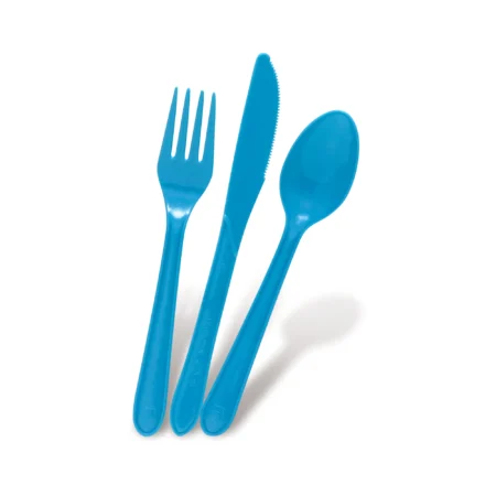 Bio-Cutlery set blue